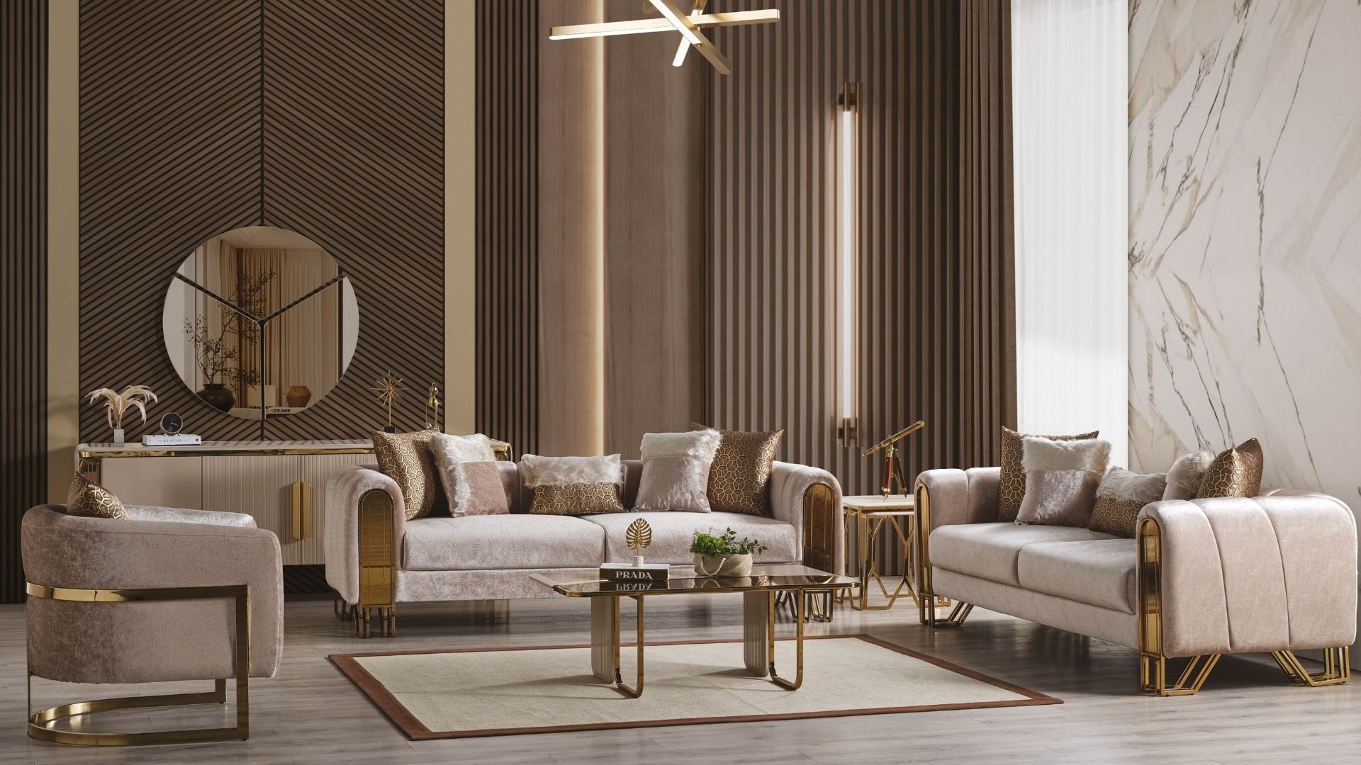 Solo Gold Koltuk Takımı