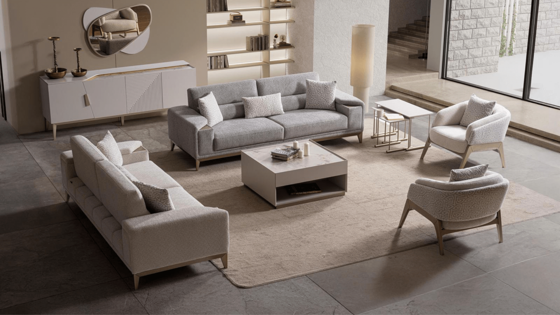 Ares Gold Koltuk Takımı